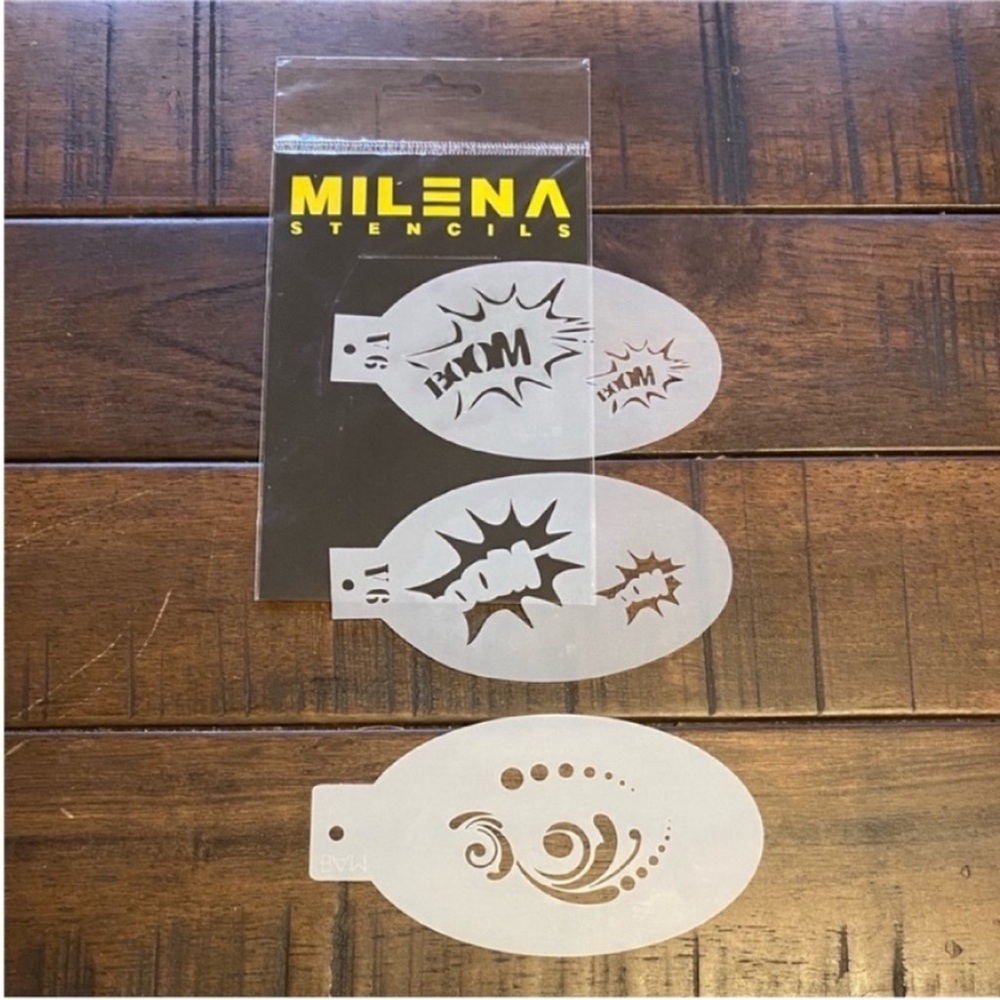 Face paint stencil set